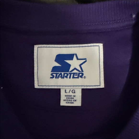 STARTER Purple Super Bowl LVIII Crewneck Sweater - Picture 2 of 3